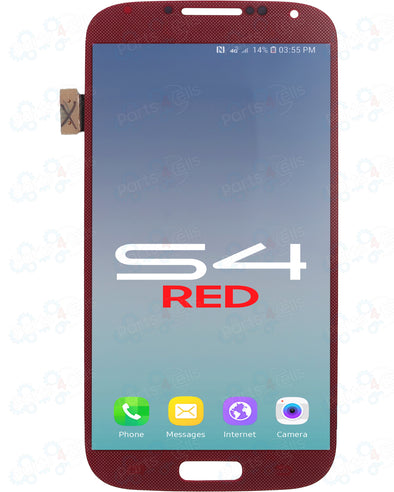 Samsung S4 LCD With Touch Red