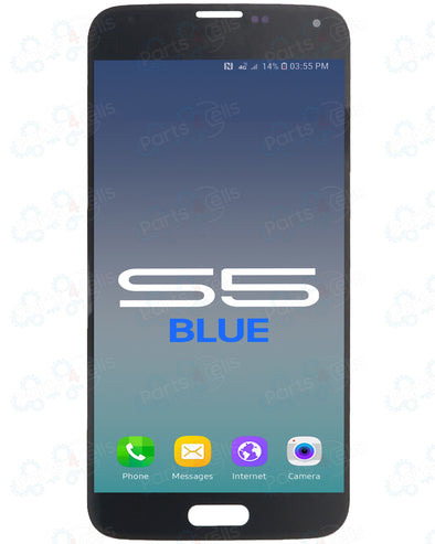 Samsung S5 LCD With Touch Metallic Blue