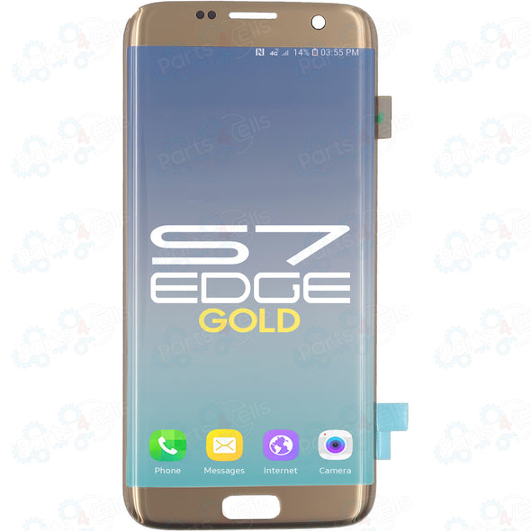 Samsung S7 Edge LCD With Touch Gold