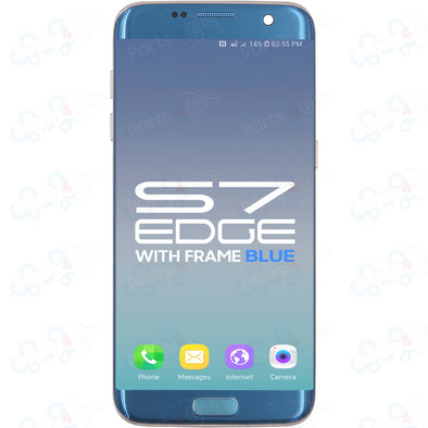 Samsung S7 Edge LCD With Touch + Frame Coral Blue