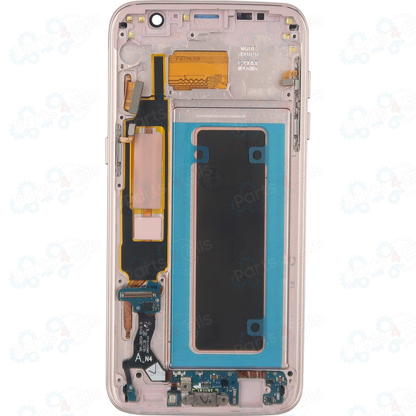 Samsung S7 Edge LCD With Touch + Frame Coral Blue