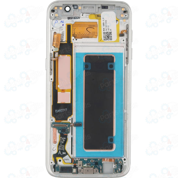 Samsung S7 Edge LCD With Touch + Frame Silver