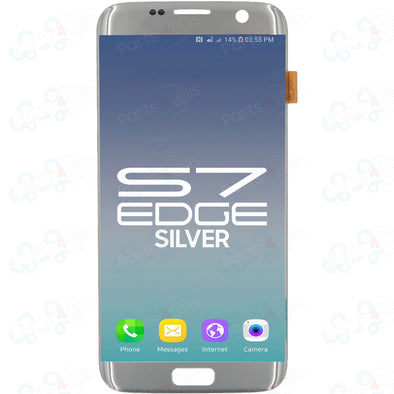 Samsung S7 Edge LCD With Touch Silver