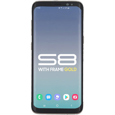 Samsung S8 LCD With Touch + Frame Gold
