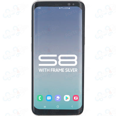 Samsung S8 LCD With Touch + Frame Silver