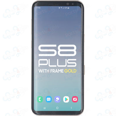 Samsung S8 Plus LCD With Touch + Frame Gold SERVICE PACK