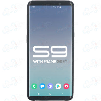 Samsung S9 LCD with Touch +Frame Grey SERVICE PACK