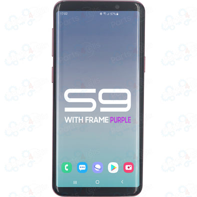 Samsung S9 LCD With Touch + Frame Purple