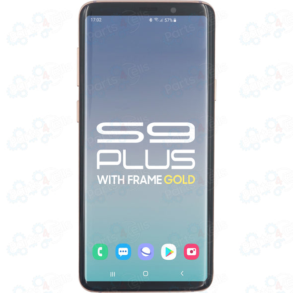 Samsung S9 Plus LCD with Touch + Frame Gold