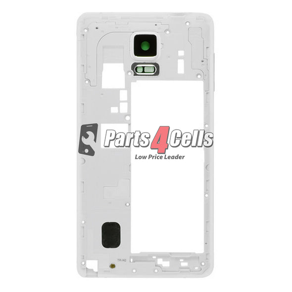 Samsung Note 4  Phone Middle Frame CDMA White-Parts4Cells