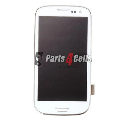 Samsung S3 LCD With Touch + Frame White AT&T / T-Mobile-Parts4sells