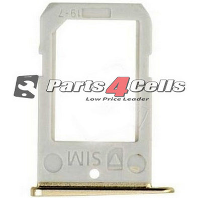Samsung S6 Edge Sim Tray Gold-Parts4Cells