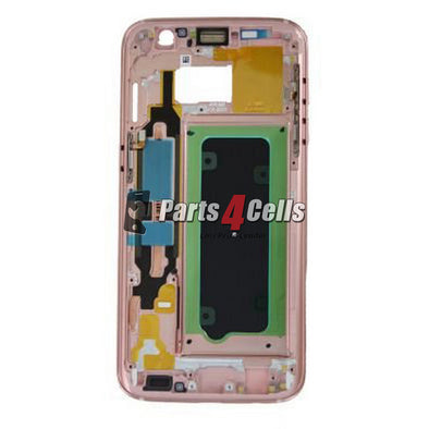 Samsung S7 Edge Middle Frame Rose Gold - Frame Replacement