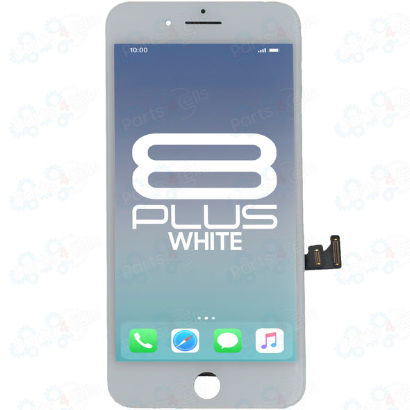 Brilliance iPhone 8 Plus LCD with Touch And Back Plate White