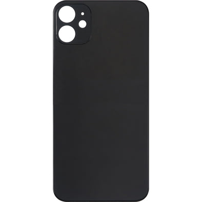 iPhone 11 Back Glass Door without Camera Lens Black (No Logo)