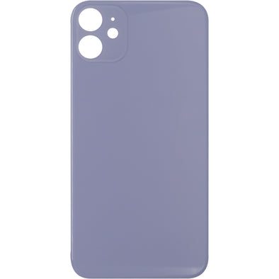 iPhone 11 Back Glass without Camera Lens Purple ( No Logo)