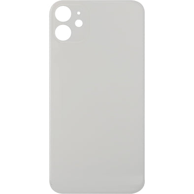 iPhone 11 Back Glass without Camera Lens White (No Logo)