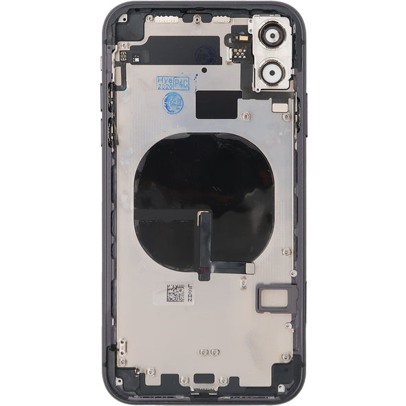 iPhone 11 Back Housing w/ Small Parts Black (No Logo)