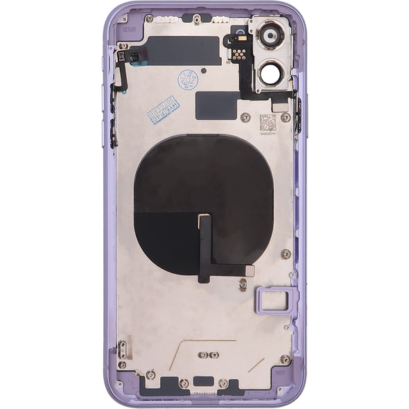 iPhone 11 Back Housing w/ Small Parts Purple (No Logo)