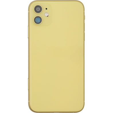 iPhone 11 Back Housing w/ Small Parts Yellow (No Logo)