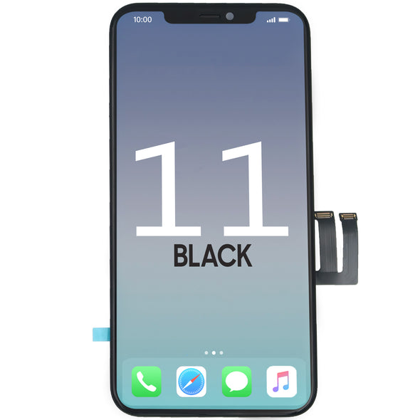 Brilliance iPhone 11 LCD with Touch and Back Plate Black