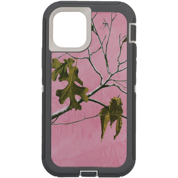 Brilliance HEAVY DUTY iPhone 11 Pro Camo Series Case Pink and White