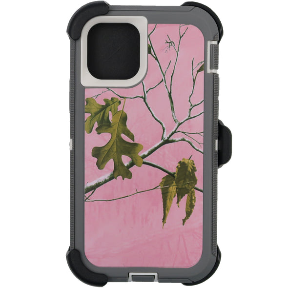 Brilliance HEAVY DUTY iPhone 11 Pro Camo Series Case Pink and White