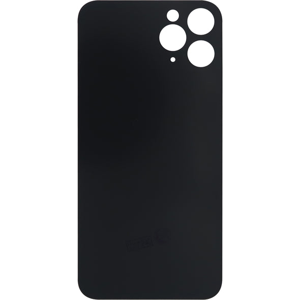 iPhone 11 Pro Max Back Glass without Lens Black (No Logo)