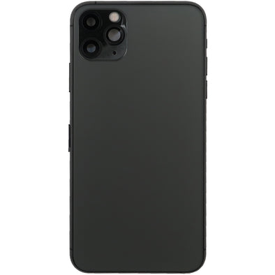 iPhone 11 Pro Max Back Housing w/ Small Parts Black (No Logo)