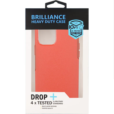 Brilliance HEAVY DUTY iPhone 12 / iPhone 12 Pro Slim Series Case Red