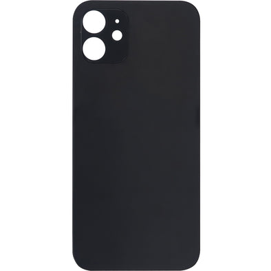 iPhone 12 Back Glass Door without Camera Lens Black
