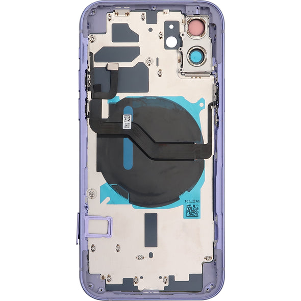 iPhone 12 Back Housing w/ Small Parts Purple (No Logo)
