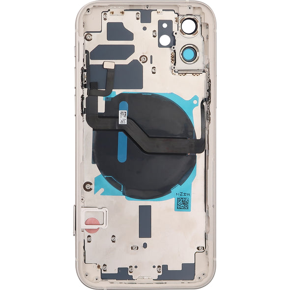 iPhone 12 Back Housing w/ Small Parts White (No Logo)