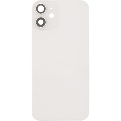 iPhone 12 Mini Back Glass Door w/ Camera Lens White (No Logo)