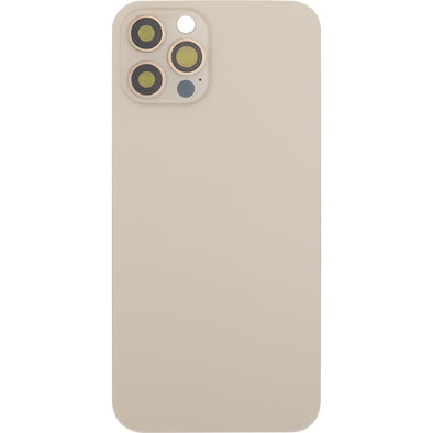 iPhone 12 Pro Back Glass Door w/ Camera Lens Gold ( No Logo)