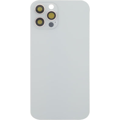 iPhone 12 Pro Back Glass Door w/ Camera Lens White ( No Logo)