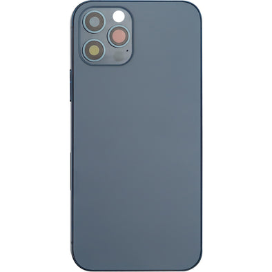 iPhone 12 Pro Back Housing w/ Small Parts Blue (No Logo)