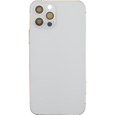 iPhone 12 Pro Back Housing w/ Small Parts White (No Logo)