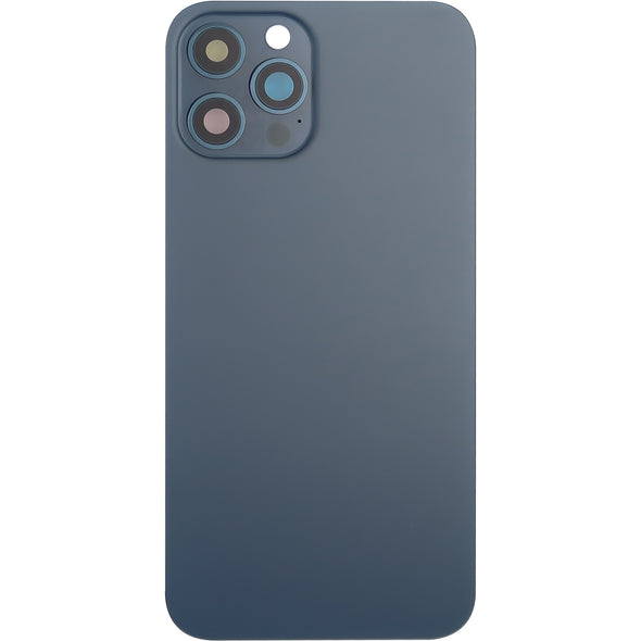 iPhone 12 Pro Max Back Glass Door w/ Camera Lens Blue (No Logo)
