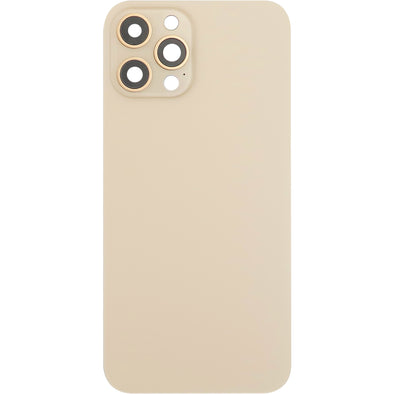 iPhone 12 Pro Max Back Glass Door w/ Camera Lens Gold (No Logo)