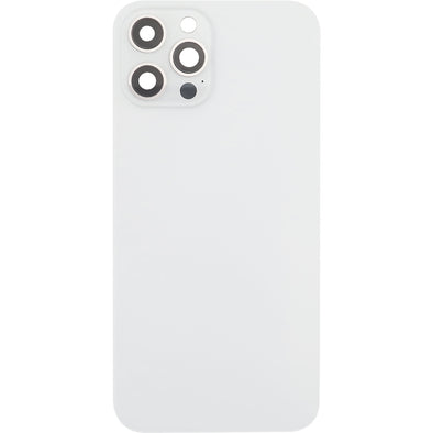 iPhone 12 Pro Max Back Glass Door w/ Camera Lens White (No Logo)