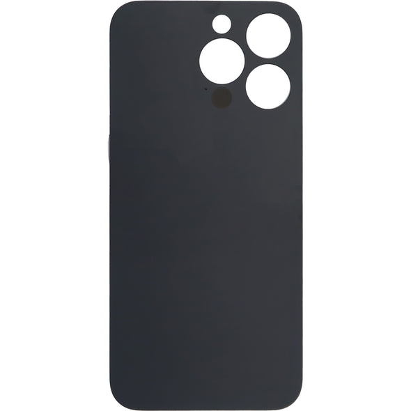 iPhone 13 Pro Back Glass Door w/ Camera Lens Black (No Logo)