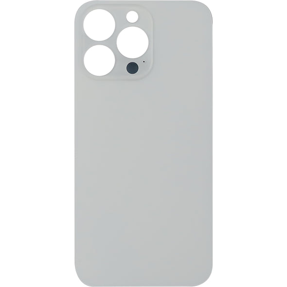 iPhone 13 Pro Back Glass Door w/ Camera Lens White (No Logo)