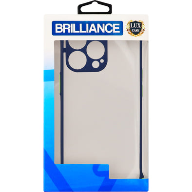 Brilliance LUX iPhone 13 Pro Hawkeye Anti Fall Skin Feel Combo Case Dark Blue