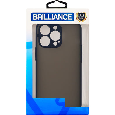 Brilliance LUX iPhone 13 Pro Hawkeye Skin Feel Combo Case Dark Blue