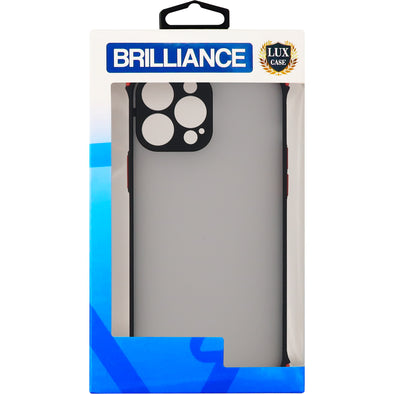 Brilliance LUX iPhone 13 Pro Max Hawkeye Anti Fall Skin Feel Combo Case Black