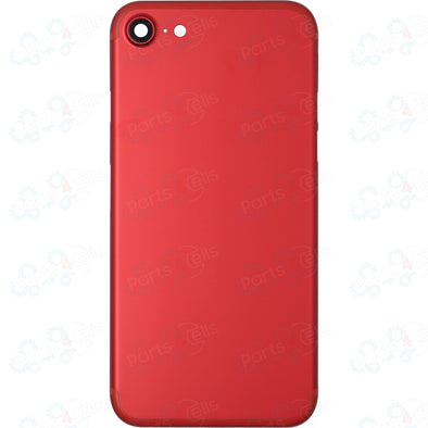 iPhone 7 Back Housing w/ Sim Tray + Camera Lens Red (No Logo)