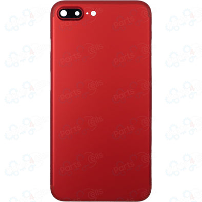 iPhone 7 Plus Back Housing w/ Sim Tray + Camera Lens Red