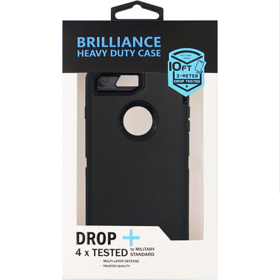 Brilliance HEAVY DUTY iPhone 7 Plus / 8 Plus Pro Series Case Black