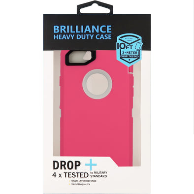 Brilliance HEAVY DUTY iPhone 7 / 8 Pro Series Case Pink